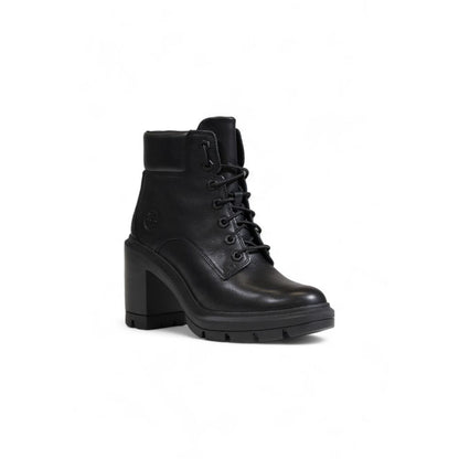 Black Recycled Leather High Heel