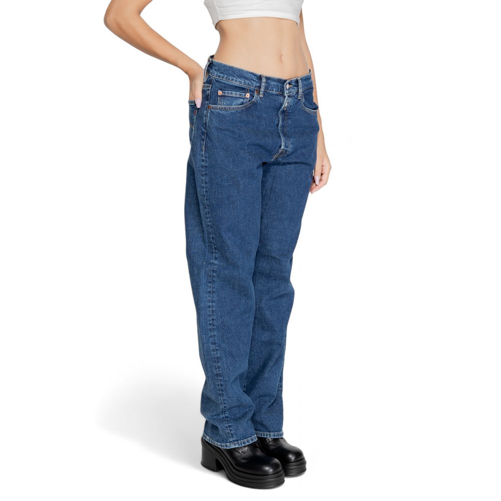 Blue Cotton Mom Jean