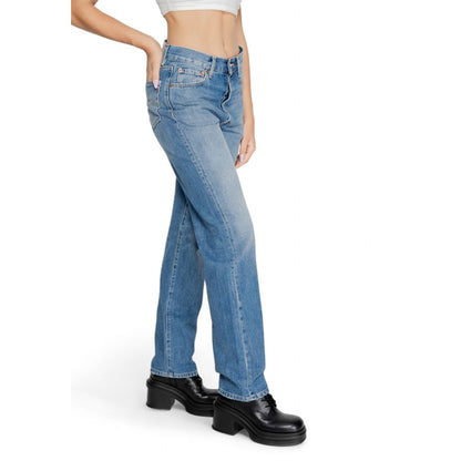 Blue Cotton Mom Jean