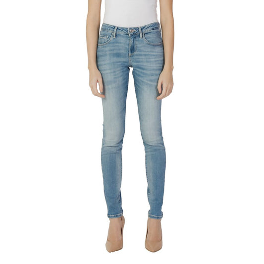 Blue Cotton Skinny Jean