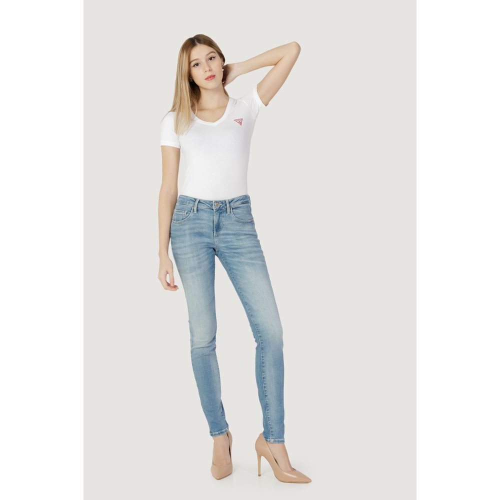 Blue Cotton Skinny Jean