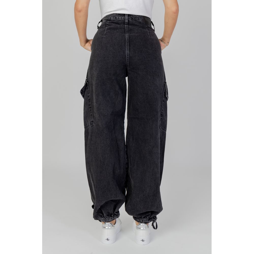 Black Cotton Boyfriend Jean