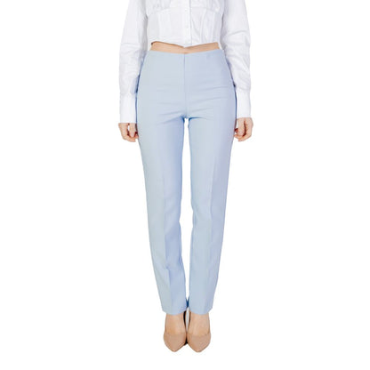 Blue Polyester Pant