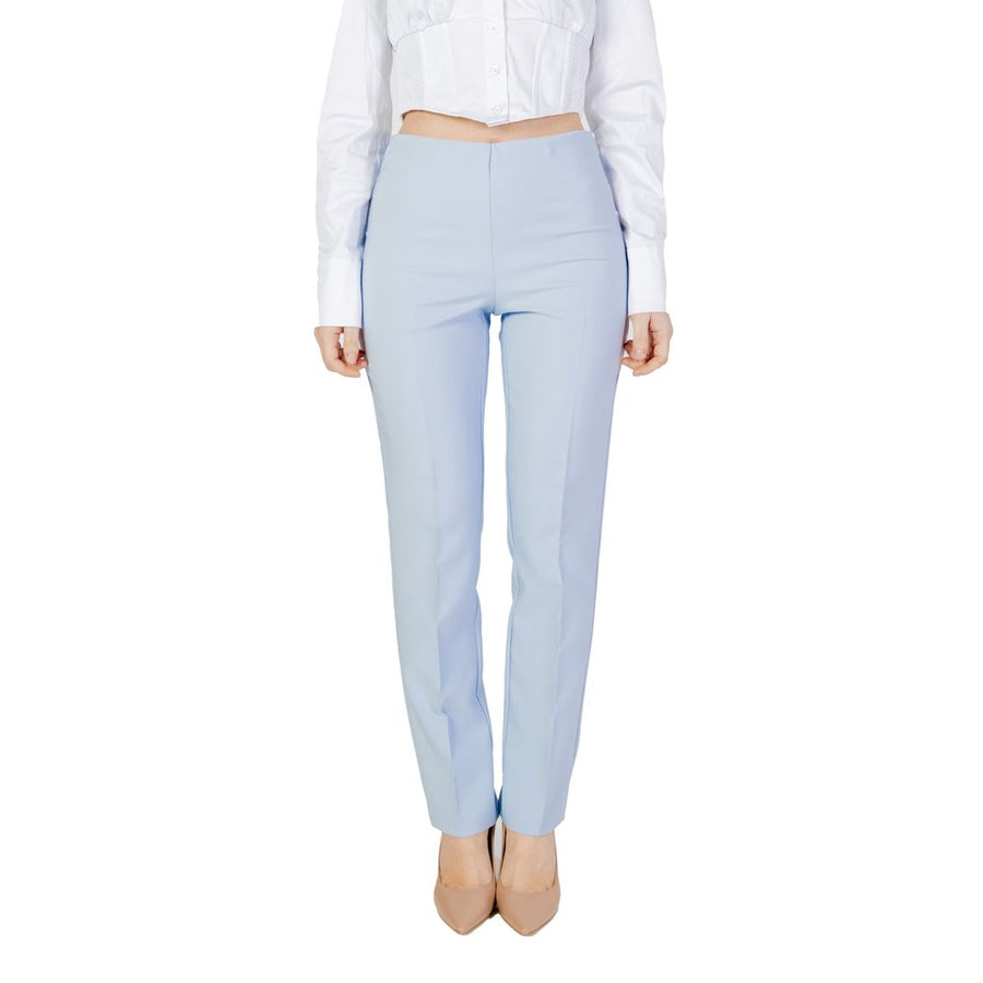 Blue Polyester Pant