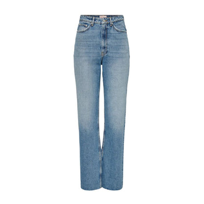 Light Blue Cotton Relaxed Fit Jean