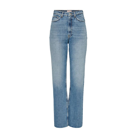 Light Blue Cotton Relaxed Fit Jean