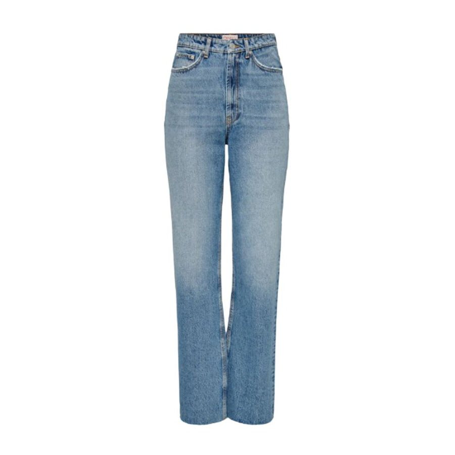 Light Blue Cotton Relaxed Fit Jean