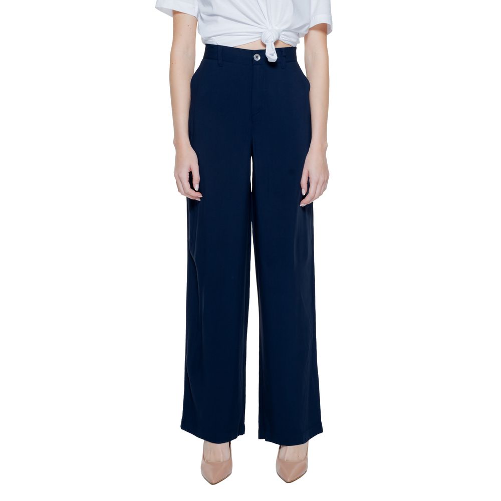 Blue Viscose Pant
