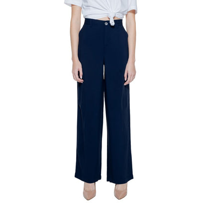 Blue Viscose Pant