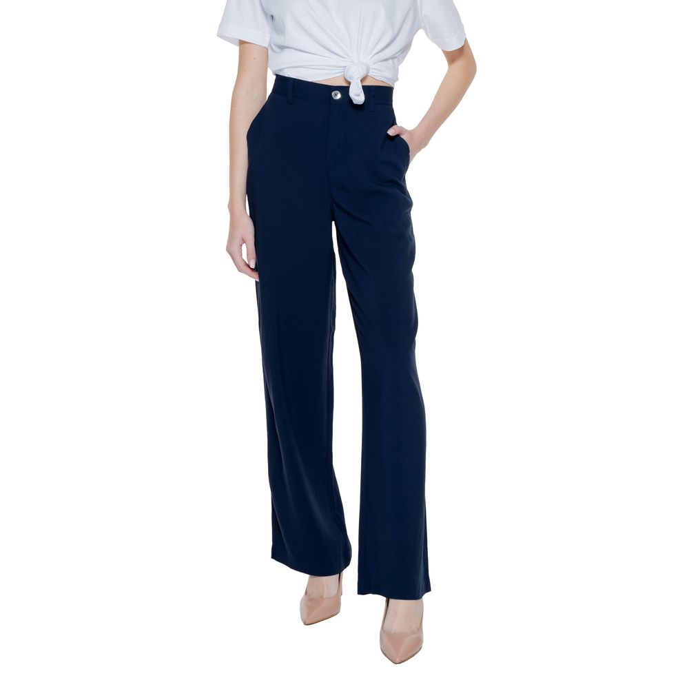 Blue Viscose Pant