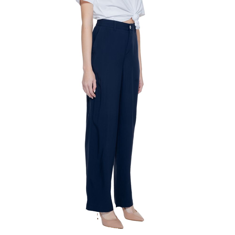 Blue Viscose Pant