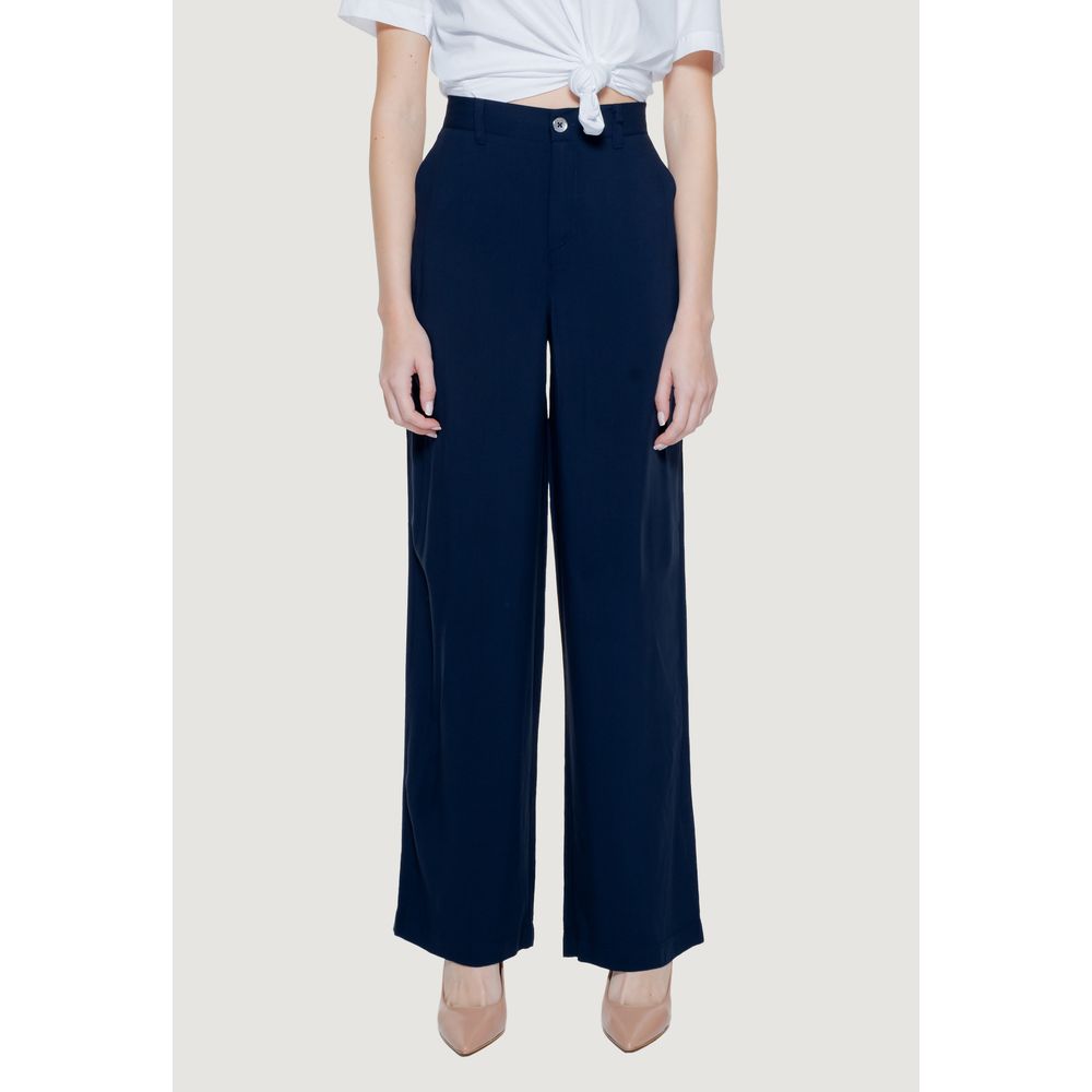 Blue Viscose Pant