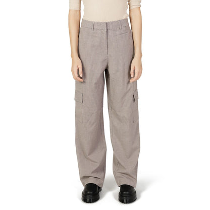 Beige Polyester Pant