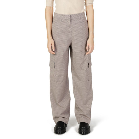 Beige Polyester Pant
