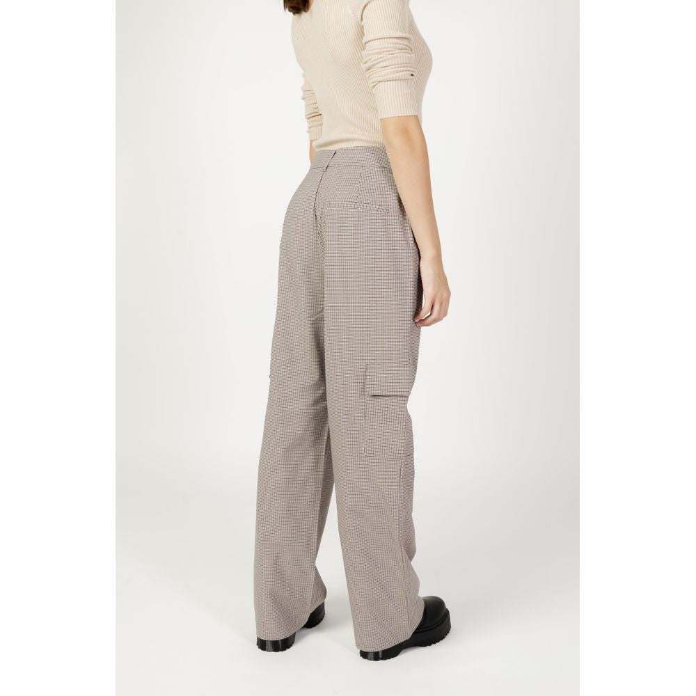Beige Polyester Pant