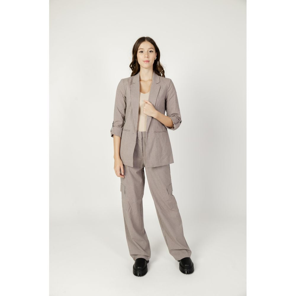 Beige Polyester Pant