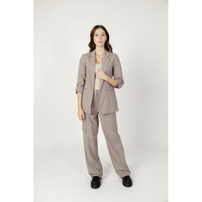 Beige Polyester Pant