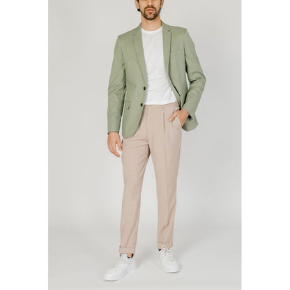 Beige Polyester Pant