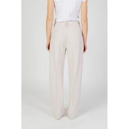 Beige Polyester Pant