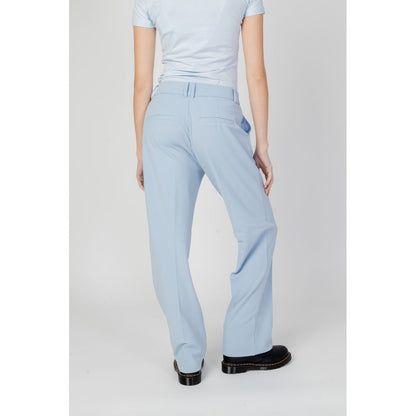 Blue Polyester Pant