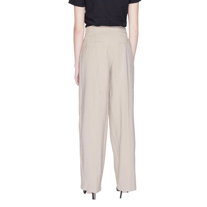 Beige Viscose Pant