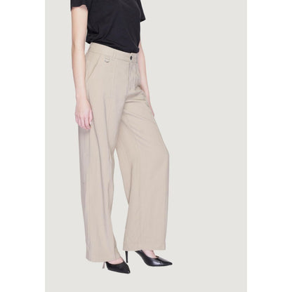 Beige Viscose Pant
