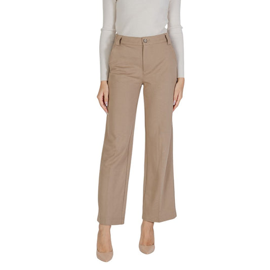 Beige Viscose Pant