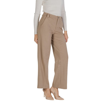 Beige Viscose Pant
