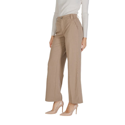 Beige Viscose Pant