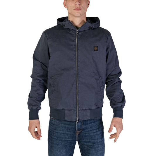 Blue Cotton Jackets & Coat