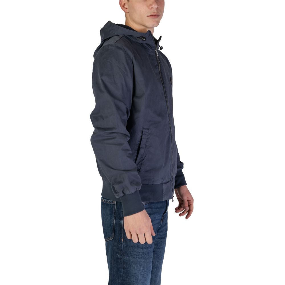 Blue Cotton Jackets & Coat