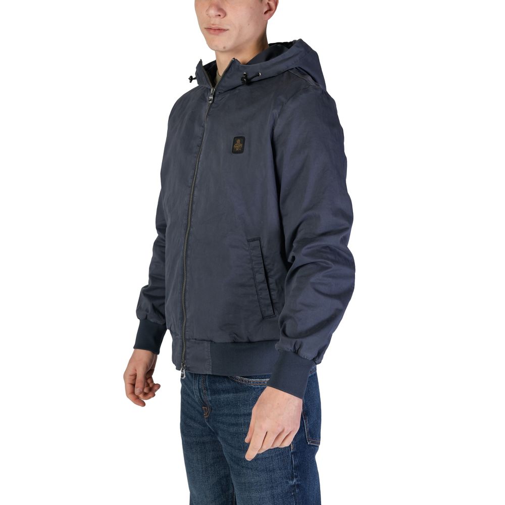 Blue Cotton Jackets & Coat