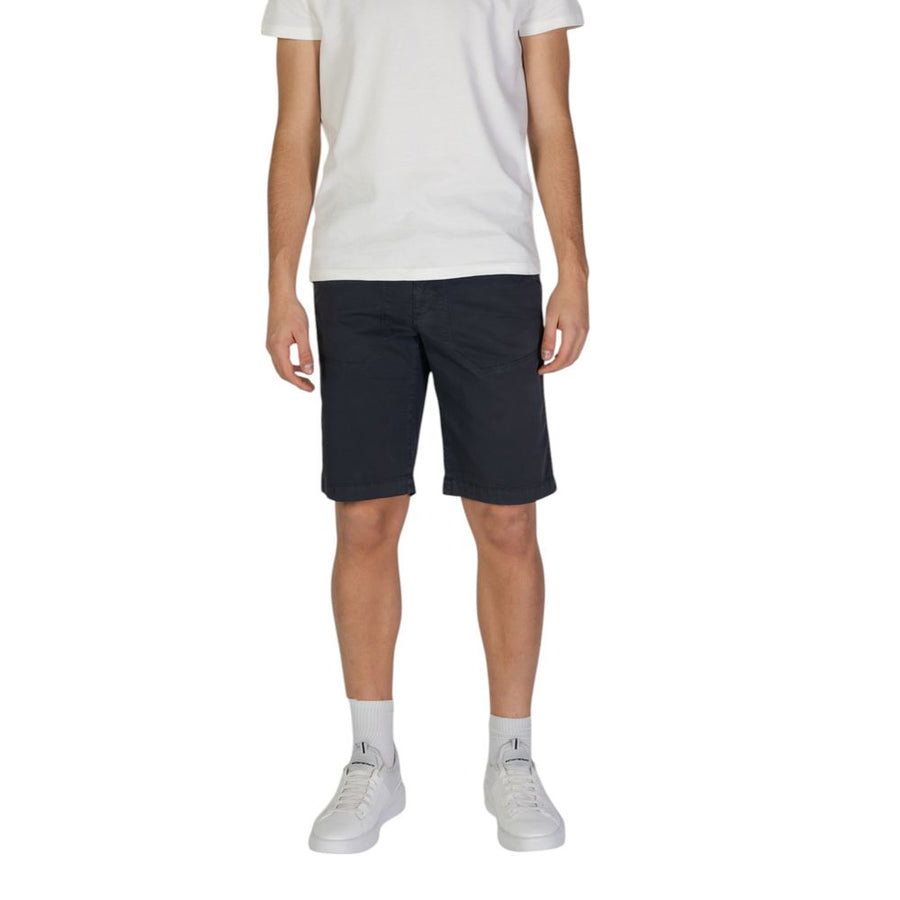 Blue Cotton Bermuda