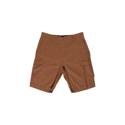 Brown Linen Bermuda Shorts