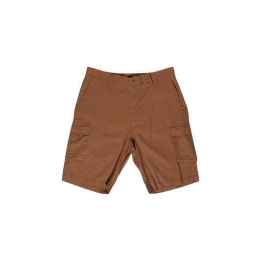 Brown Linen Bermuda