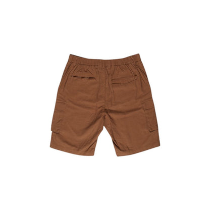 Brown Linen Bermuda Shorts