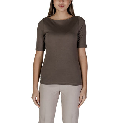 Brown Cotton T-Shirt