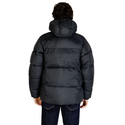 Black Nylon Jackets & Coat