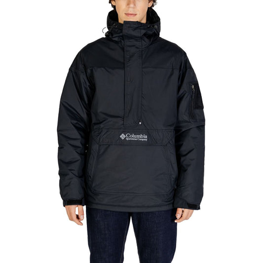 Black Nylon Jackets & Coat
