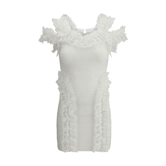 Knit Ruffle mini Dress