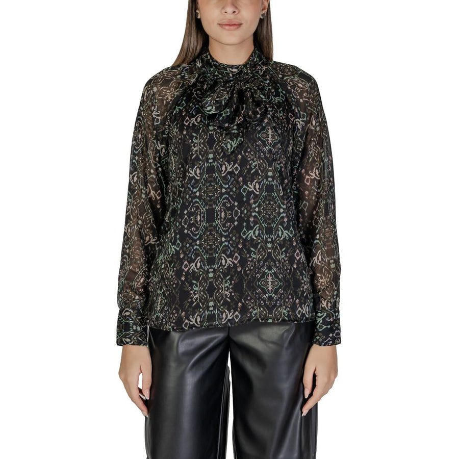Black Recycled Polyester Blouse