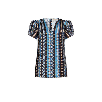Turquoise Polyester Blouse
