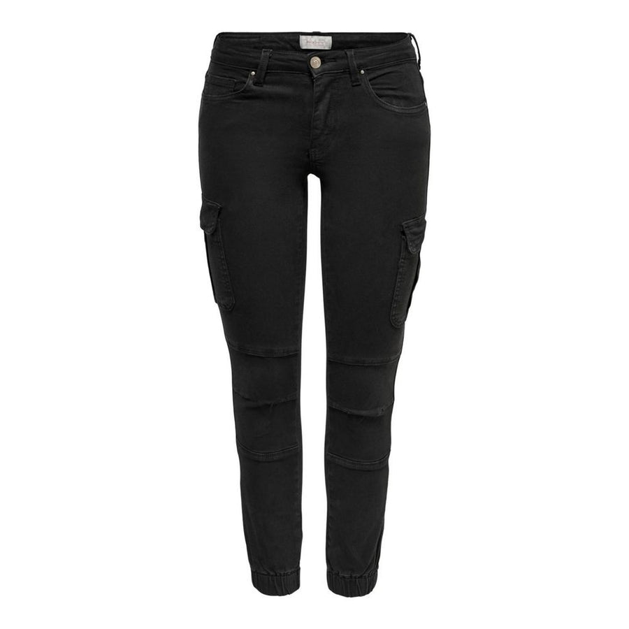 Black Cotton Skinny Pant