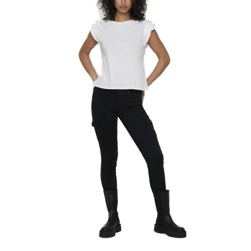 Black Cotton Skinny Pant