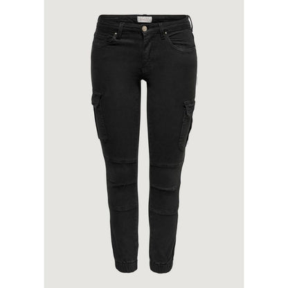 Black Cotton Skinny Pant