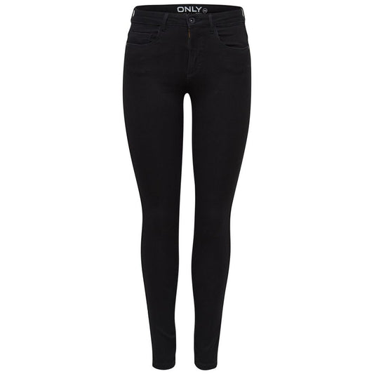 Black Cotton Skinny Jean