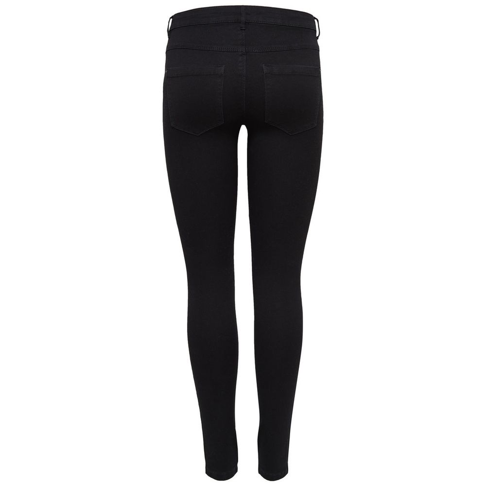 Black Cotton Skinny Jean