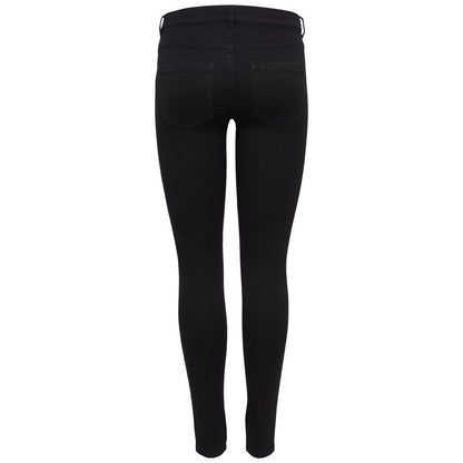 Black Cotton Skinny Jean