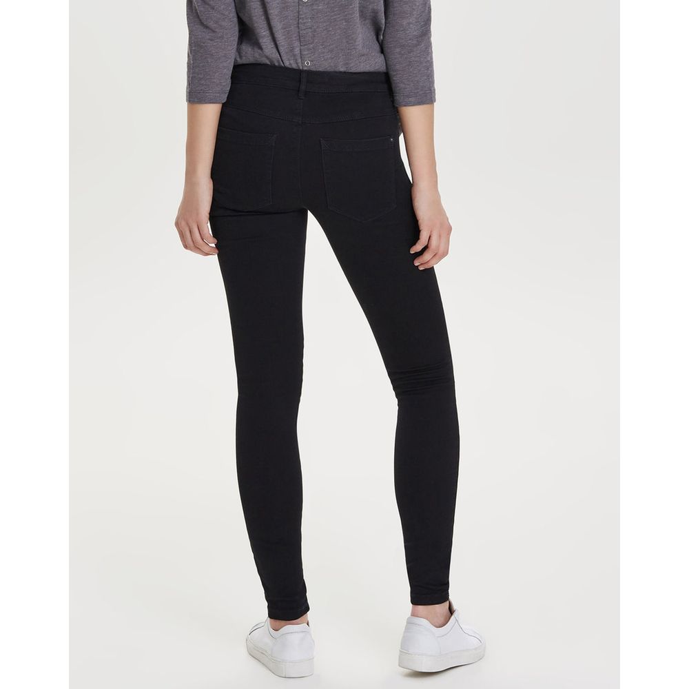 Black Cotton Skinny Jean
