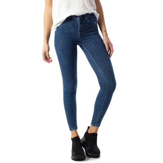 Blue Cotton Skinny Jean